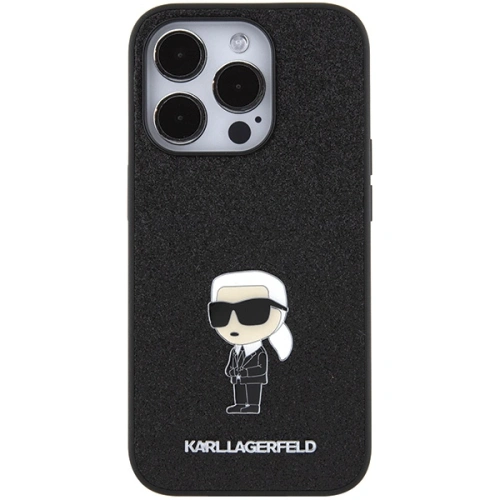 Kup Etui Karl Lagerfeld KLHCP15XGKNPSK Apple iPhone 15 Pro Max hardcase Fixed Glitter Ikonik Logo Metal Pin černý/black - KLD1729 - {ean13} - Sklep Home Screen