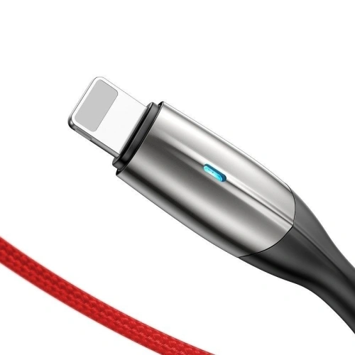Kup Lightning-Kabel mit LED Baseus Horizontal 0.5m 2.4A (rot) - BSU433RED - {ean13} - Sklep Home Screen