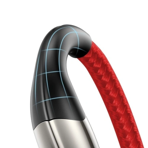 Kup Cablul Lightning cu LED Baseus Orizontal 0.5m 2.4A (roșu) - BSU433RED - {ean13} - Sklep Home Screen