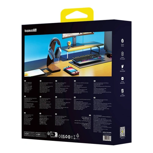Kup Baseus 3.5mm Căști fără fir pentru jocuri AeQur GH02 2.4G / BT 5.3 / jack (alb) - BSU4603 - {ean13} - Sklep Home Screen