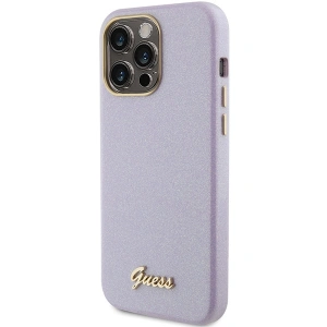 Buy Guess GUHCP15XPGMCSL Apple iPhone 15 Pro Max hardcase Glitter Glossy Script lilac - GUE2971 - {ean13} - Home Screen Store Europe