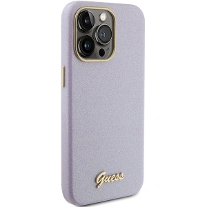 Buy Guess GUHCP15XPGMCSL Apple iPhone 15 Pro Max hardcase Glitter Glossy Script lilac - GUE2971 - {ean13} - Home Screen Store Europe