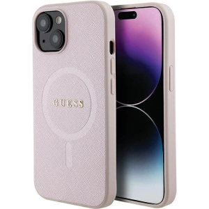 Kup Etui Guess GUHMP15MPSAHMCP Apple iPhone 15 Plus / 14 Plus hardcase Saffiano MagSafe różowy/pink - GUE2972 - {ean13} - Sklep Home Screen