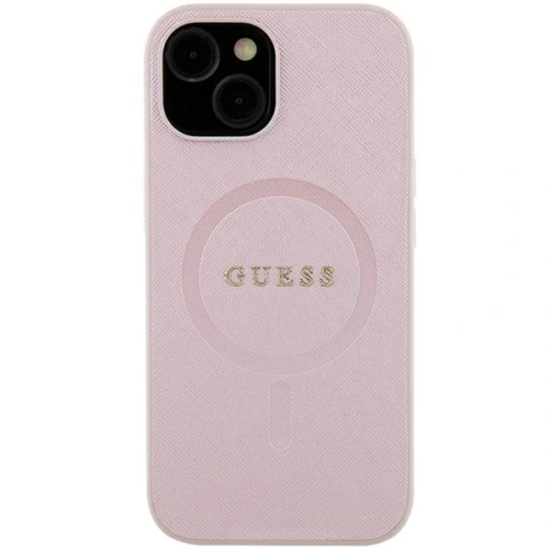 Buy Guess GUHMP15MPSAHMCP Apple iPhone 15 Plus / 14 Plus hardcase Saffiano MagSafe pink - GUE2972 - {ean13} - Home Screen Store Europe