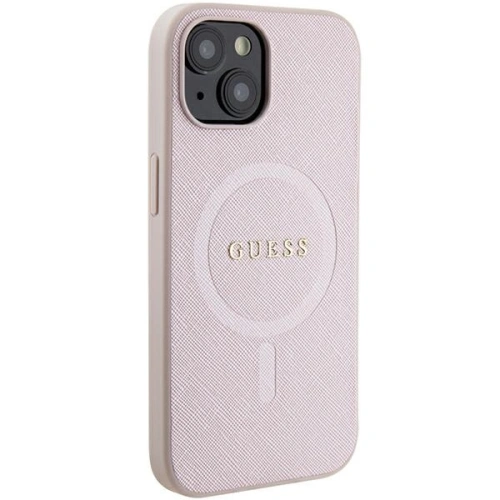 Kup Etui Guess GUHMP15MPSAHMCP Apple iPhone 15 Plus / 14 Plus hardcase Saffiano MagSafe różowy/pink - GUE2972 - {ean13} - Sklep Home Screen
