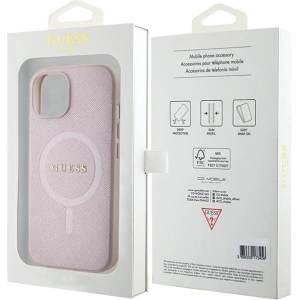 Kup Etui Guess GUHMP15MPSAHMCP Apple iPhone 15 Plus / 14 Plus hardcase Saffiano MagSafe różowy/pink - GUE2972 - {ean13} - Sklep Home Screen