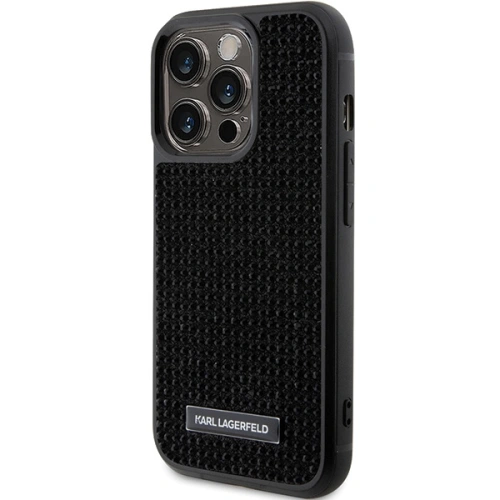 Kup Etui Karl Lagerfeld KLHCP15XHDSPLK Apple iPhone 15 Pro Max hardcase Rhinestone Logo Metal Plate černý/black - KLD1730 - {ean13} - Sklep Home Screen