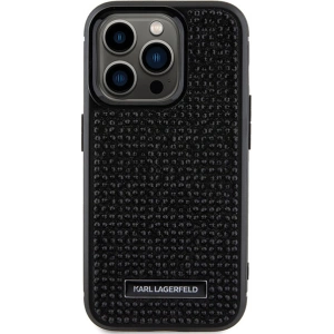 Kup Etui Karl Lagerfeld KLHCP15XHDSPLK Apple iPhone 15 Pro Max hardcase Rhinestone Logo Metal Plate czarny/black - KLD1730 - {ean13} - Sklep Home Screen
