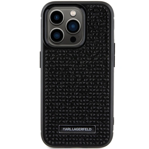 Kup Etui Karl Lagerfeld KLHCP15XHDSPLK Apple iPhone 15 Pro Max hardcase Rhinestone Logo Metal Plate černý/black - KLD1730 - {ean13} - Sklep Home Screen