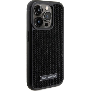 Kup Etui Karl Lagerfeld KLHCP15XHDSPLK Apple iPhone 15 Pro Max hardcase Rhinestone Logo Metal Plate czarny/black - KLD1730 - {ean13} - Sklep Home Screen