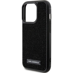 Kup Etui Karl Lagerfeld KLHCP15XHDSPLK Apple iPhone 15 Pro Max hardcase Rhinestone Logo Metal Plate czarny/black - KLD1730 - {ean13} - Sklep Home Screen