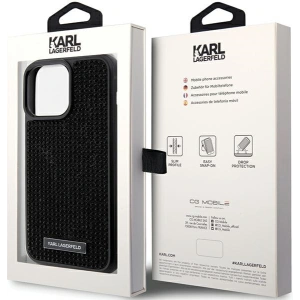 Kup Etui Karl Lagerfeld KLHCP15XHDSPLK Apple iPhone 15 Pro Max hardcase Rhinestone Logo Metal Plate czarny/black - KLD1730 - {ean13} - Sklep Home Screen