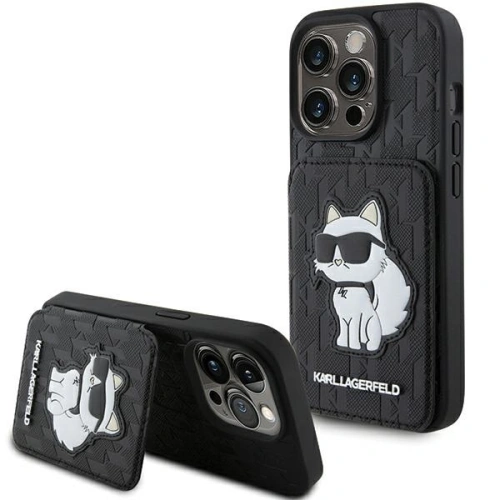 Kup Case Karl Lagerfeld KLHCP15XSAKCNSCK Apple iPhone 15 Pro Max Hardcase Saffiano Monogram Choupette schwarz/black - KLD1731 - {ean13} - Sklep Home Screen