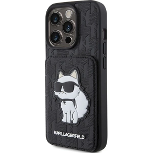 Buy Karl Lagerfeld KLHCP15XSAKCNSCK Apple iPhone 15 Pro Max hardcase Saffiano Monogram Choupette black - KLD1731 - {ean13} - Home Screen Store Europe