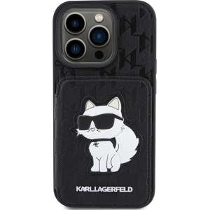 Buy Karl Lagerfeld KLHCP15XSAKCNSCK Apple iPhone 15 Pro Max hardcase Saffiano Monogram Choupette black - KLD1731 - {ean13} - Home Screen Store Europe