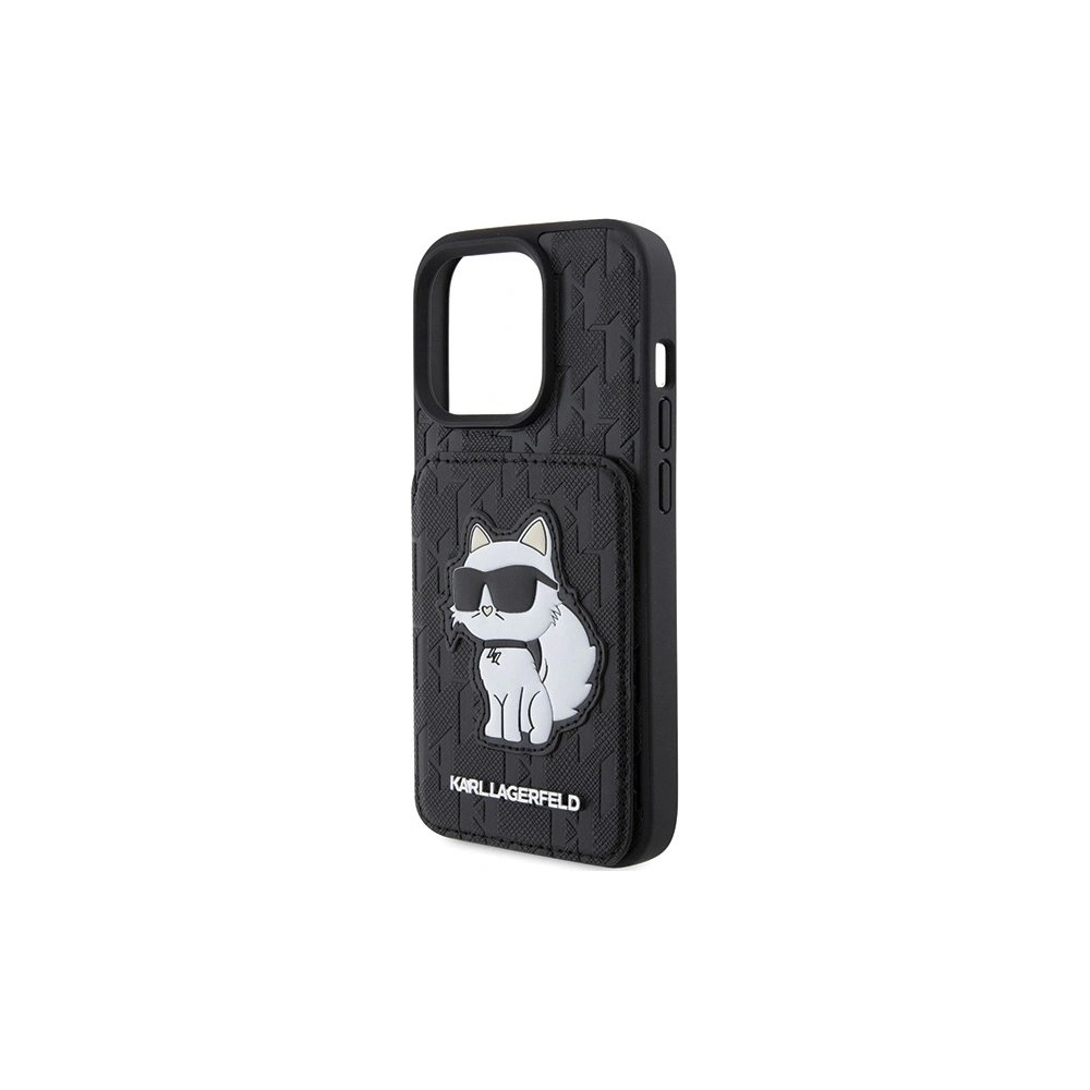 Etui Karl Lagerfeld KLHCP15XSAKCNSCK Apple iPhone 15 Pro Max hardcase Saffiano Monogram Choupette czarny/black