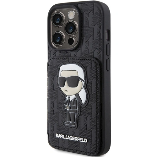 Kup Etui Karl Lagerfeld KLHCP15XSAKKNSCK Apple iPhone 15 Pro Max hardcase Saffiano Monogram Ikonik Patch fekete/black - KLD1732 - {ean13} - Sklep Home Screen