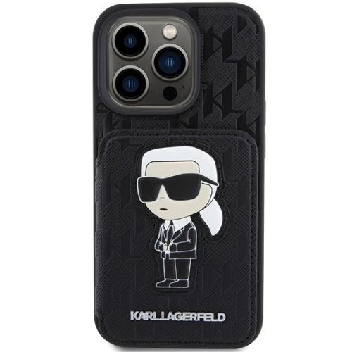 Kup Etui Karl Lagerfeld KLHCP15XSAKKNSCK Apple iPhone 15 Pro Max hardcase Saffiano Monogram Ikonik Patch fekete/black - KLD1732 - {ean13} - Sklep Home Screen