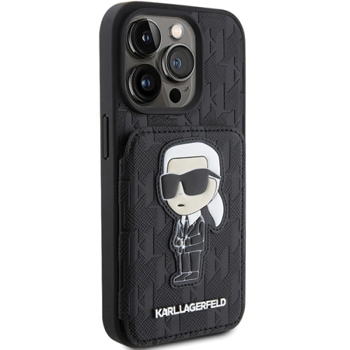 Kup Etui Karl Lagerfeld KLHCP15XSAKKNSCK Apple iPhone 15 Pro Max hardcase Saffiano Monogram Ikonik Patch fekete/black - KLD1732 - {ean13} - Sklep Home Screen