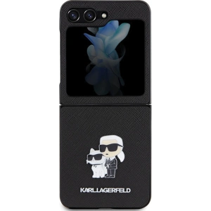 Kup Etui Karl Lagerfeld KLHCZF5SAKCNPK Samsung Galaxy Z Flip5 hardcase Saffiano Karl&Choupette Pin černý/black - KLD1733 - {ean13} - Sklep Home Screen