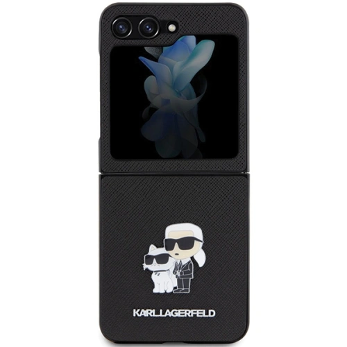 Kup Etui Karl Lagerfeld KLHCZF5SAKCNPK Samsung Galaxy Z Flip5 hardcase Saffiano Karl&Choupette Pin černý/black - KLD1733 - {ean13} - Sklep Home Screen