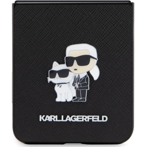 Kup Etui Karl Lagerfeld KLHCZF5SAKCNPK Samsung Galaxy Z Flip5 hardcase Saffiano Karl&Choupette Pin černý/black - KLD1733 - {ean13} - Sklep Home Screen