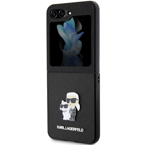 Kup Etui Karl Lagerfeld KLHCZF5SAKCNPK Samsung Galaxy Z Flip5 hardcase Saffiano Karl&Choupette Pin černý/black - KLD1733 - {ean13} - Sklep Home Screen