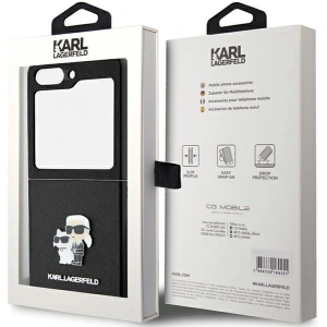 Kup Etui Karl Lagerfeld KLHCZF5SAKCNPK Samsung Galaxy Z Flip5 hardcase Saffiano Karl&Choupette Pin černý/black - KLD1733 - {ean13} - Sklep Home Screen