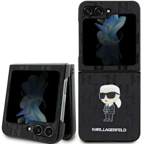 Kup Etui Karl Lagerfeld KLHCZF5SAPKINPK Samsung Galaxy Z Flip5 hardcase Saffiano Monogram Ikonik Pin černý/black - KLD1734 - {ean13} - Sklep Home Screen