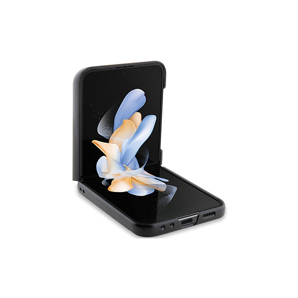 Etui Karl Lagerfeld KLHCZF5SAPKINPK Samsung Galaxy Z Flip5 hardcase Saffiano Monogram Ikonik Pin czarny/black