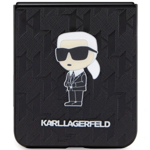 Kup Etui Karl Lagerfeld KLHCZF5SAPKINPK Samsung Galaxy Z Flip5 hardcase Saffiano Monogram Ikonik Pin černý/black - KLD1734 - {ean13} - Sklep Home Screen