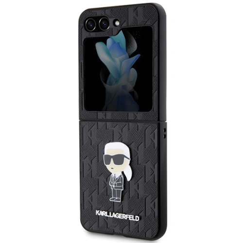 Kup Etui Karl Lagerfeld KLHCZF5SAPKINPK Samsung Galaxy Z Flip5 hardcase Saffiano Monogram Ikonik Pin černý/black - KLD1734 - {ean13} - Sklep Home Screen