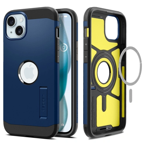 Kup Etui Spigen Tough Armor Mag MagSafe Apple iPhone 15 Sötétkék - SPN3106 - {ean13} - Sklep Home Screen