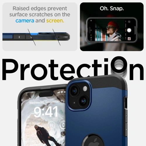 Kup Etui Spigen Tough Armor Mag MagSafe Apple iPhone 15 Sötétkék - SPN3106 - {ean13} - Sklep Home Screen