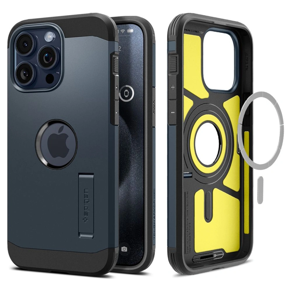 Etui Spigen Tough Armor Mag MagSafe Apple iPhone 15 Pro Metal Slate