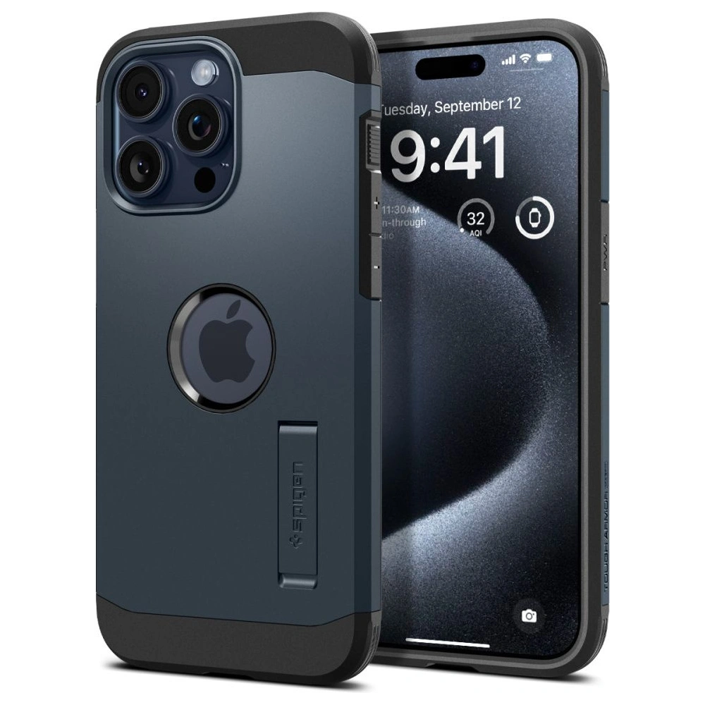 Etui Spigen Tough Armor Mag MagSafe Apple iPhone 15 Pro Metal Slate