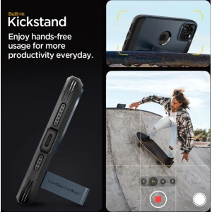 Etui Spigen Tough Armor Mag MagSafe Apple iPhone 15 Pro Metal Slate