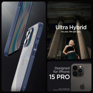 Etui Spigen Ultra Hybrid Apple iPhone 15 Pro Navy Blue