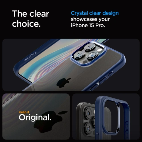 Kup Etui Spigen Ultra Hybrid Apple iPhone 15 Pro Navy Blue - SPN3109 - {ean13} - Sklep Home Screen