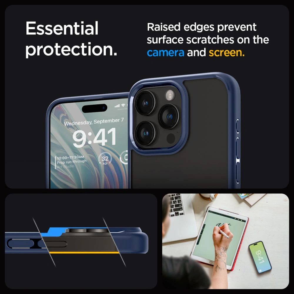 Etui Spigen Ultra Hybrid Apple iPhone 15 Pro Navy Blue