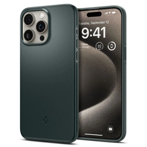 Buy Spigen Thin Fit Apple iPhone 15 Pro Max Abyss Green - SPN3110 - {ean13} - Home Screen Store Europe