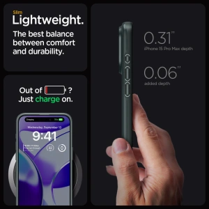 Buy Spigen Thin Fit Apple iPhone 15 Pro Max Abyss Green - SPN3110 - {ean13} - Home Screen Store Europe