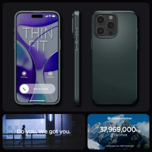 Buy Spigen Thin Fit Apple iPhone 15 Pro Max Abyss Green - SPN3110 - {ean13} - Home Screen Store Europe