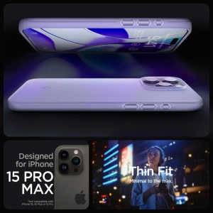 Buy Spigen Thin Fit Apple iPhone 15 Pro Max Iris Purple - SPN3111 - {ean13} - Home Screen Store Europe