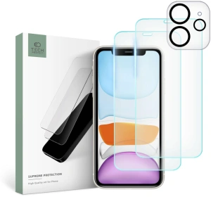 Kup Szkło hartowane + na obiektywy aparatu Tech-Protect Supreme Set Apple iPhone 11 Clear [2+1 PACK] - THP2343 - {ean13} - Sklep Home Screen