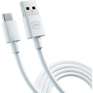 Kabel 3MK Hyper Cable USB-A / USB-C 5A 60W 1.2m biały/white