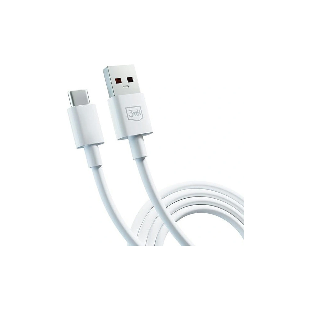 Kabel 3MK Hyper Cable USB-A / USB-C 5A 60W 1.2m biały/white