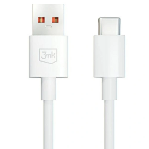 Kup Kabel 3MK Hyper Cable USB-A / USB-C 5A 60W 1.2m bílý/white - 3MK5283 - {ean13} - Sklep Home Screen
