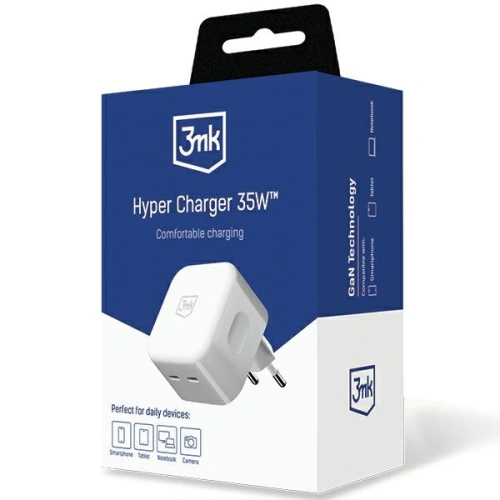 Kup 3MK Încărcător de rețea Hyper Charger 35W 2xUSB-C QC - 3MK5284 - {ean13} - Sklep Home Screen