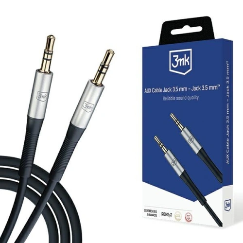 Kup Kabel 3MK AUX-Buchse 3,5mm / Buchse 3,5mm 1m - 3MK5287 - {ean13} - Sklep Home Screen